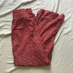 Abercrombie & Fitch Soft Ditsy Floral High Rise Straight Leg Pants Sz XS